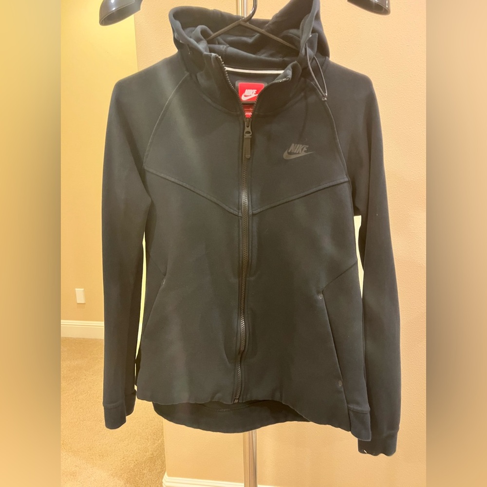 Nike Tech Fleece Black Zip-Up Hoodie